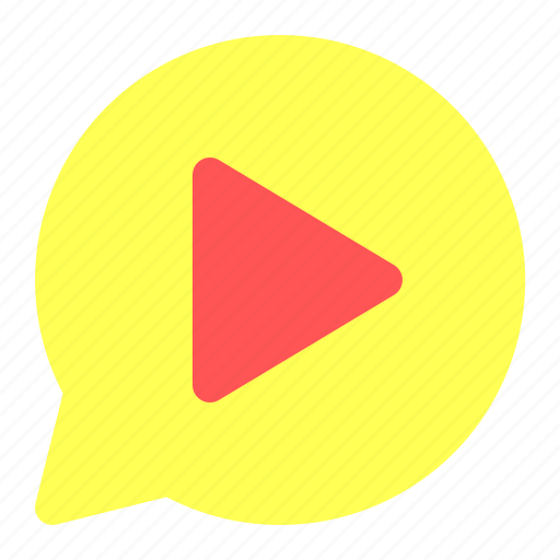 Chat, communication, play, video, film icon - Download on Iconfinder