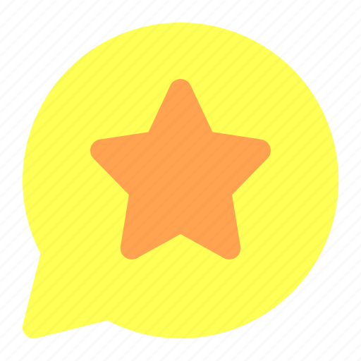 Chat, communication, speech, star, favorite icon - Download on Iconfinder