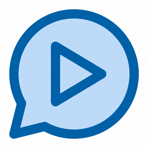 Chat, communication, play, video, film icon - Download on Iconfinder