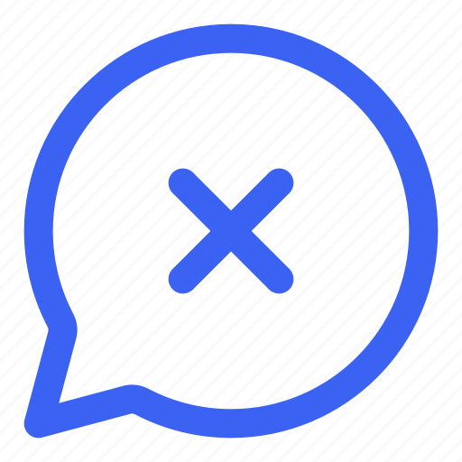 Chat, talk, message, comment, delete, cancel, messanger icon - Download on Iconfinder