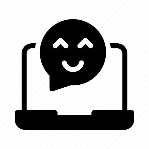 Emoji, emoticon, face, laptop, smiley icon - Download on Iconfinder
