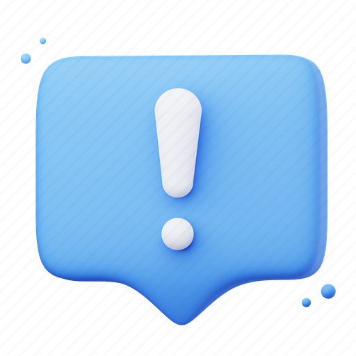 Chat alert, chat, alert, message, email, notification 3D illustration - Download on Iconfinder