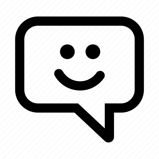 Chat, bubble, message, emoji, emoticon, smiley icon - Download on Iconfinder