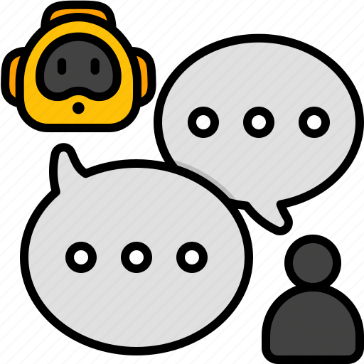 Conversation, bot, chatbot, chat, robot, user, communication icon - Download on Iconfinder