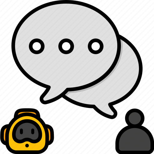 Conversation, chatbot, chat, bot, robot, user, communication icon - Download on Iconfinder