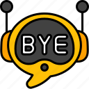 message, chat, bot, bye, goodbye, chatbot, communication