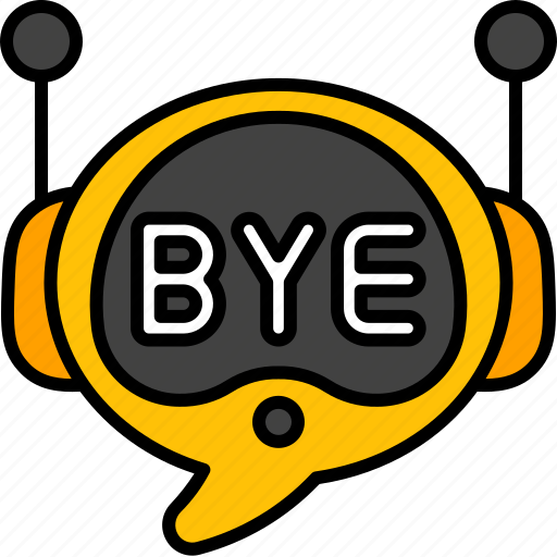 Message, chat, bot, bye, goodbye, chatbot, communication icon - Download on Iconfinder