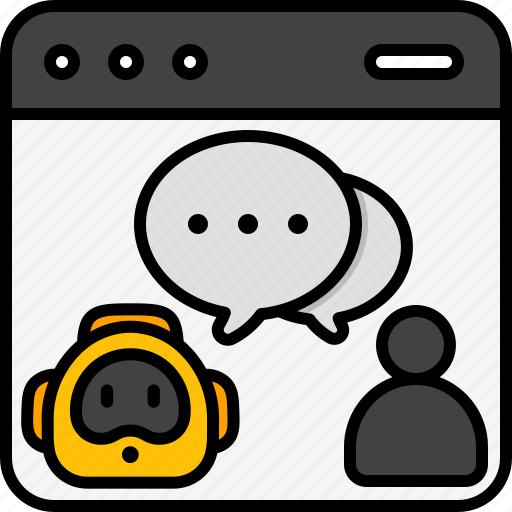 Web, chat, chatbot, bot, conversation, robot, website icon - Download on Iconfinder