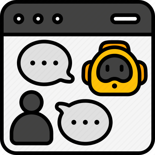 Web, chatbot, chat, bot, conversation, robot, website icon - Download on Iconfinder