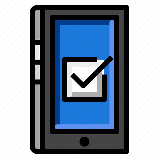 Check, mark, passed, phone, smart icon - Download on Iconfinder
