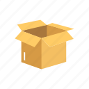 box, delivery box, open box, package 