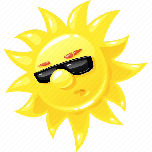 Emoticon, summer, sun, sunglasses icon - Download on Iconfinder