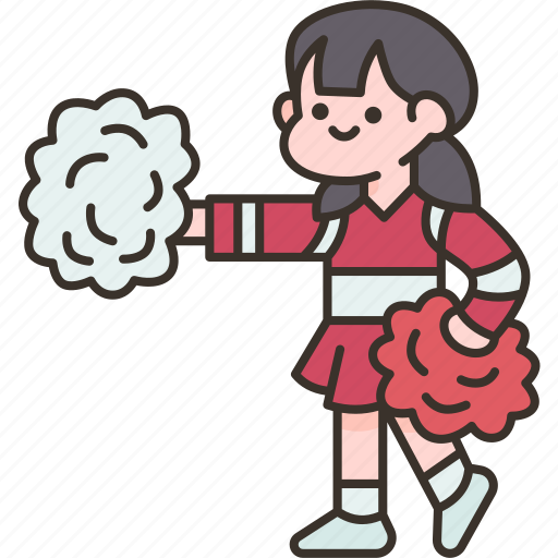 Cheerleader, girl, school, cheerful, happy icon - Download on Iconfinder