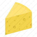 swiss cheese, dairy, emmentaler, slice, cheese, cheddar, emmental cheese icon
