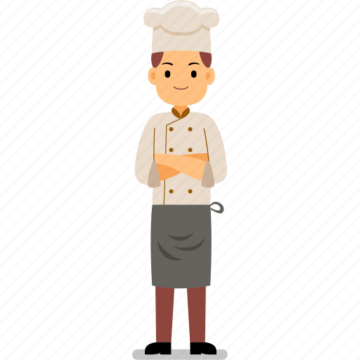 Chef, restaurant, food, cooking, kitchen, professional, cook illustration - Download on Iconfinder