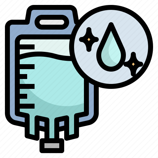 Iv, drip, solution, vitamin, chelation, therapy, saline icon - Download on Iconfinder