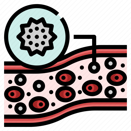 White, blood, cell, immunity, vessel, lymphocyte icon - Download on Iconfinder