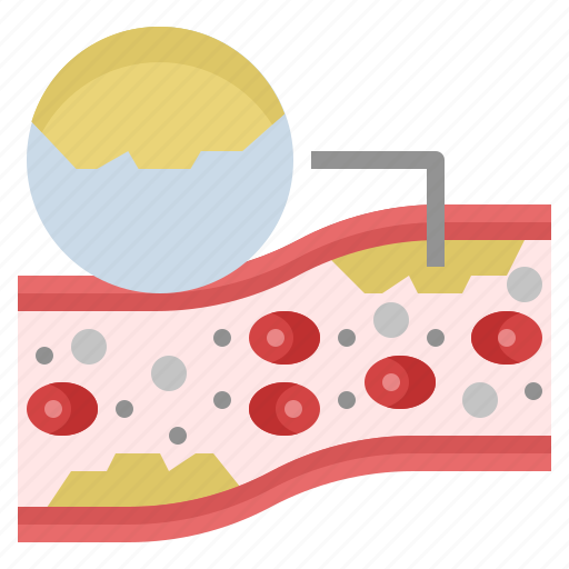 Plaque, cholesterol, triglyceride, constricted, vascular, disease icon - Download on Iconfinder