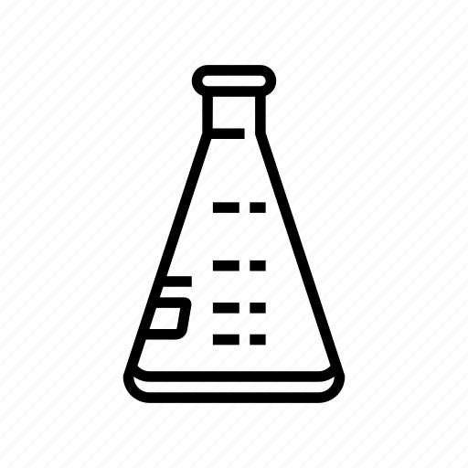 Erlenmeyer, flask, chemical, glassware, lab, laboratory, chemistry icon - Download on Iconfinder
