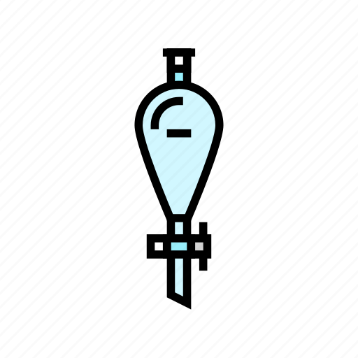 Separatory, funnel, chemical, glassware, lab, laboratory icon - Download on Iconfinder