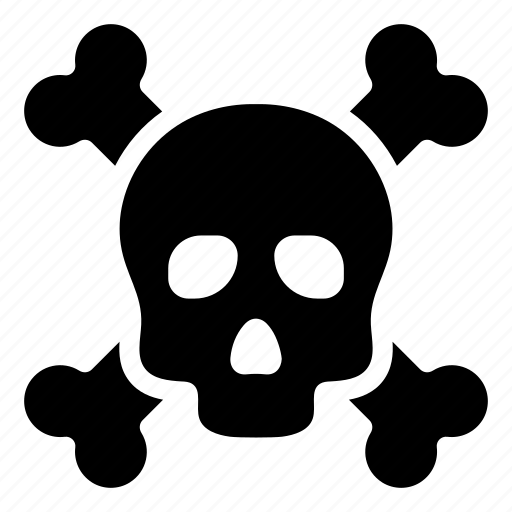 Crossbones, danger, skull, skeleton, bones icon - Download on Iconfinder