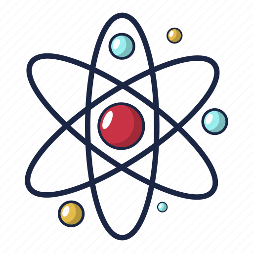 Atom, cartoon, chemistry, element, molecular, molecule, object icon - Download on Iconfinder