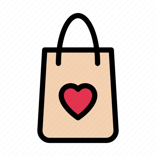 Bag, gift, heart, love, valentine icon - Download on Iconfinder