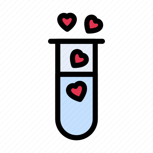 Chemistry, heart, love, tube, valentine icon - Download on Iconfinder