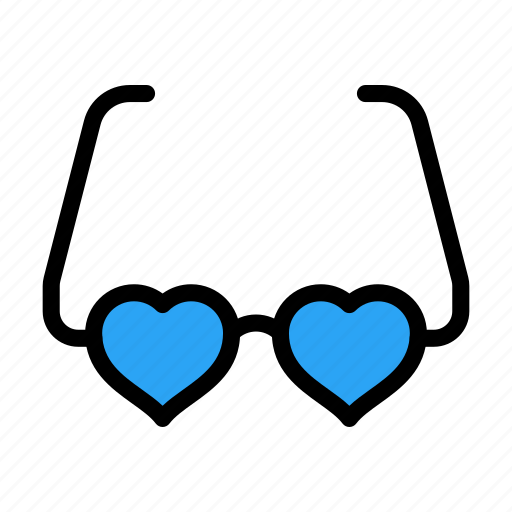 Fashion, heart, loveglasses, romance, valentine icon - Download on Iconfinder