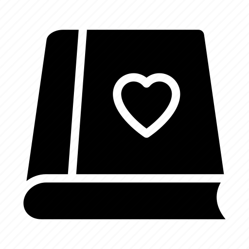 Book, heart, love, romance, valentine icon - Download on Iconfinder