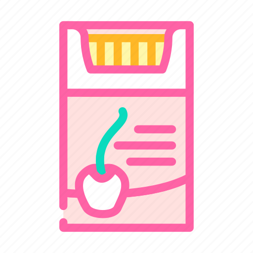 Cherry, flavored, cigarettes, fruit, red, white icon - Download on Iconfinder