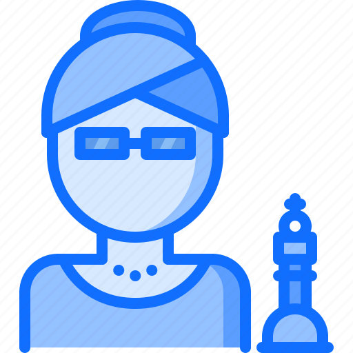 Chess, hobbies, player, sports, woman icon - Download on Iconfinder