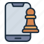 chess, app, phone, smartphone, online, board, game, leisure, play 