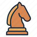 knight, horse, chess, piece, game, leisure, play
