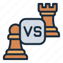 match, vs, versus, chess, game, leisure, play