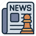 newspaper, journalism, news, paper, chess, game, leisure, play