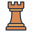 rook, chess, piece, game, leisure, play