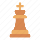 king, chess, piece, royalty, board, game, leisure, play