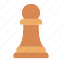 pawn, chess, piece, board, game, leisure, play