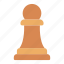pawn, chess, piece, board, game, leisure, play 