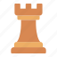 rook, chess, piece, board, game, leisure, play 