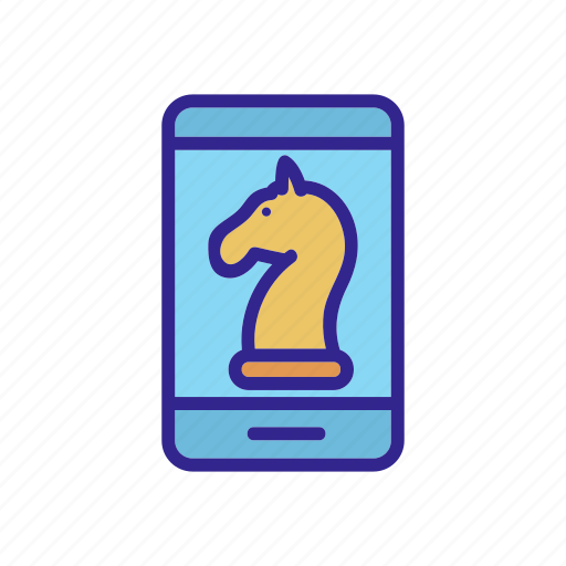 Application, chess, game, king, mobile, outline, strategy icon - Download on Iconfinder