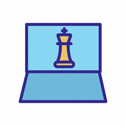 Chess, game, horse, notebook, outline, queen, strategy icon - Download on Iconfinder