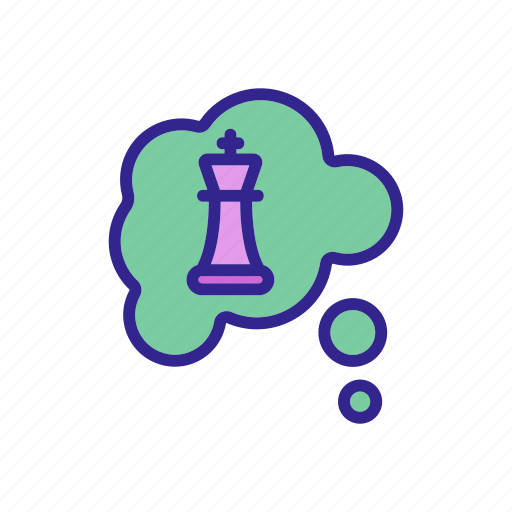 About, chess, game, outline, queen, strategy, thoughts icon - Download on Iconfinder