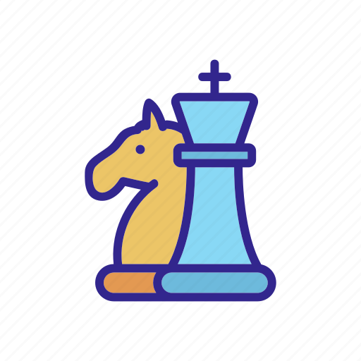 Chess, game, horse, king, outline, pieces, strategy icon - Download on Iconfinder