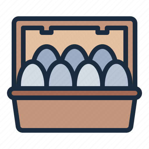Egg, dozen, chicken, farm, poultry, agriculture icon - Download on Iconfinder