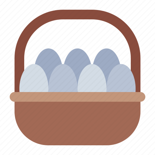 Egg, basket, chicken, farm, poultry, agriculture icon - Download on Iconfinder
