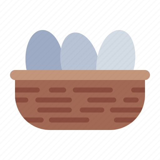 Nest, egg, chicken, farm, poultry, agriculture icon - Download on Iconfinder