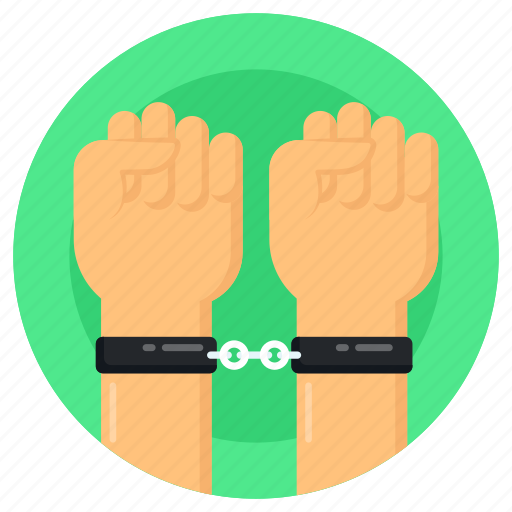 Shackles, handcuffs, chain of slavery, slavery, human trafficking icon - Download on Iconfinder