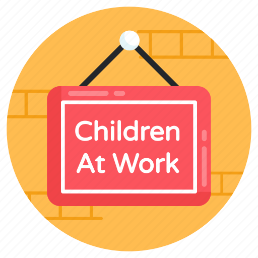 Hanging board, wall hanging board, children at work, hanging notice board, hanging label icon - Download on Iconfinder
